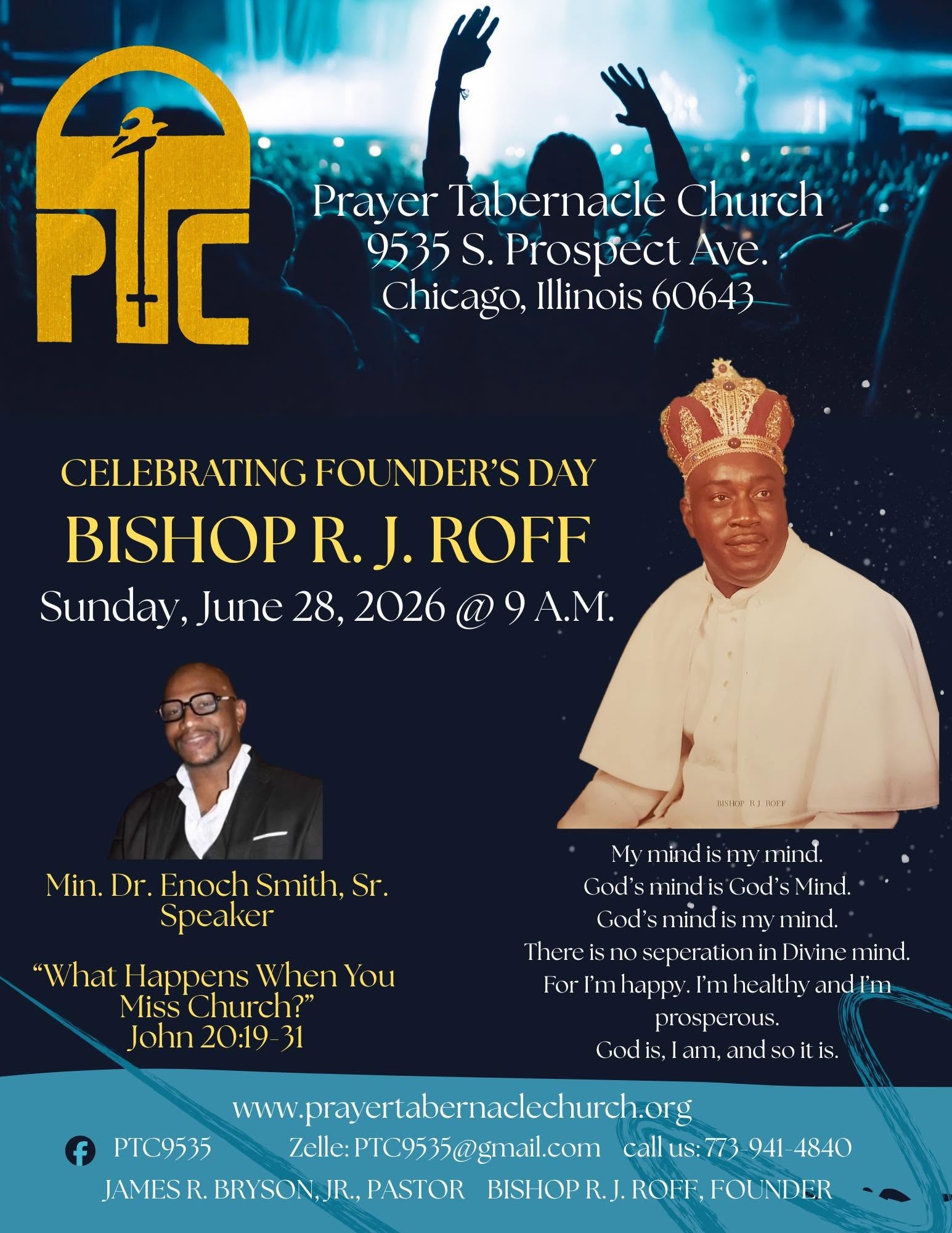 Celebrating together in the house of the Lord