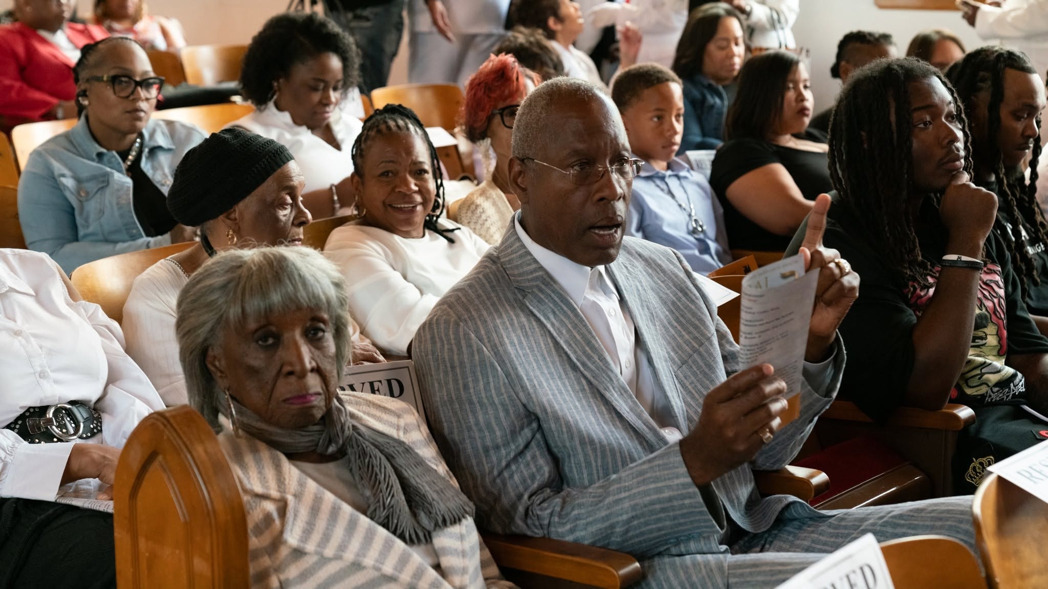 The congregation gathered — one family in Christ