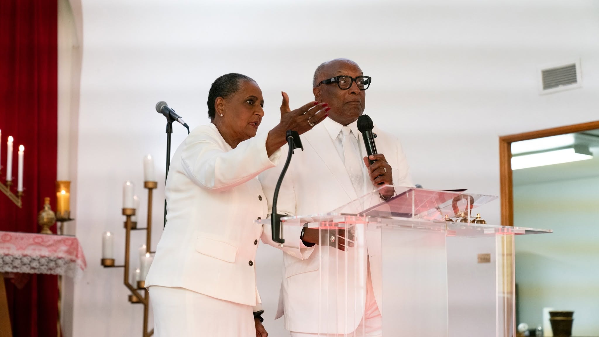 Two at the pulpit — speaking the Word together