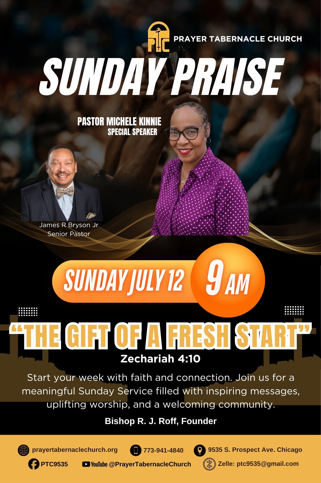 Dressed in purpose — the congregation stands together